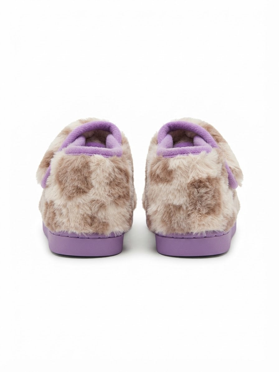 Zapatillas sherpa gato con velcro