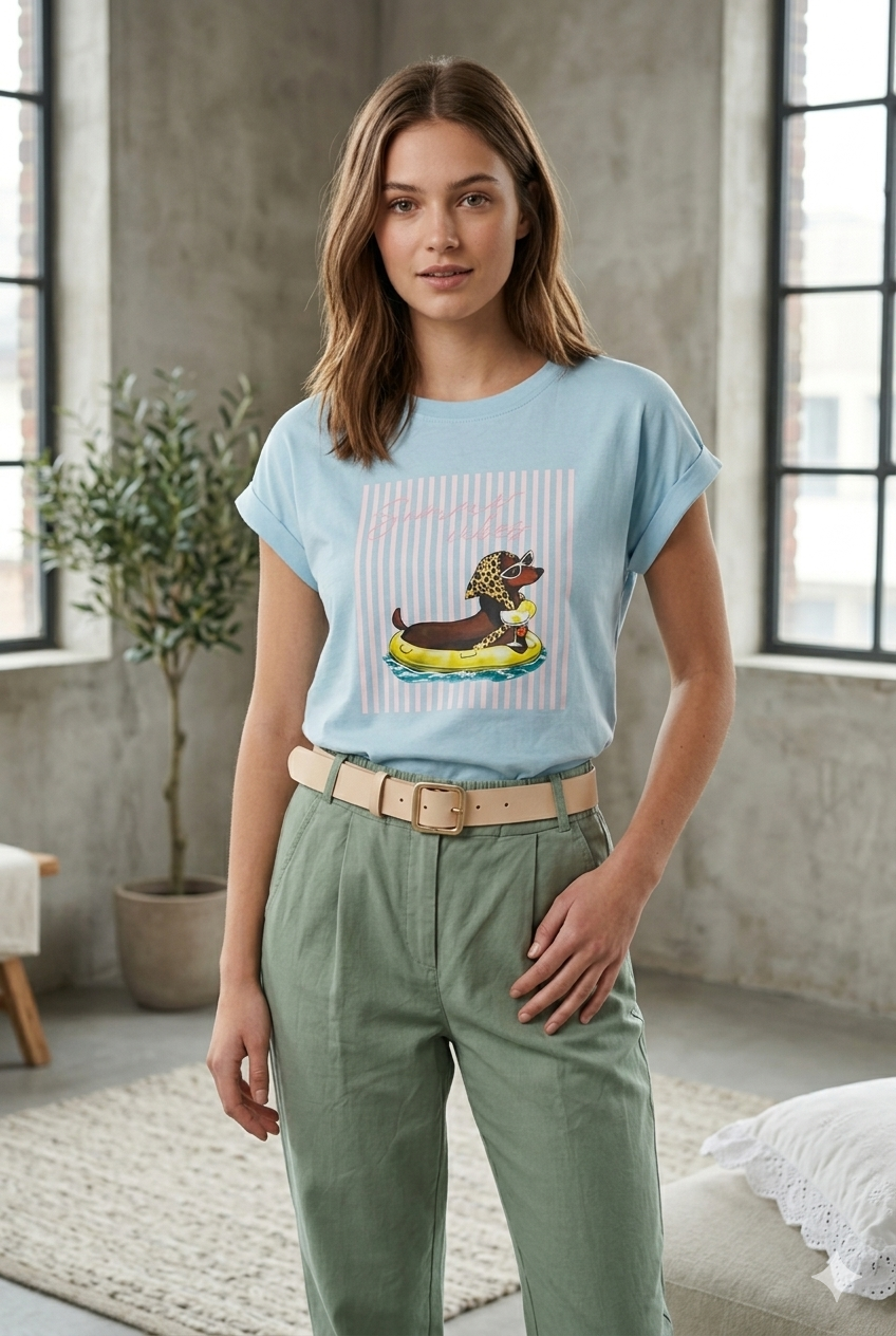 Camiseta Summer vibes azul