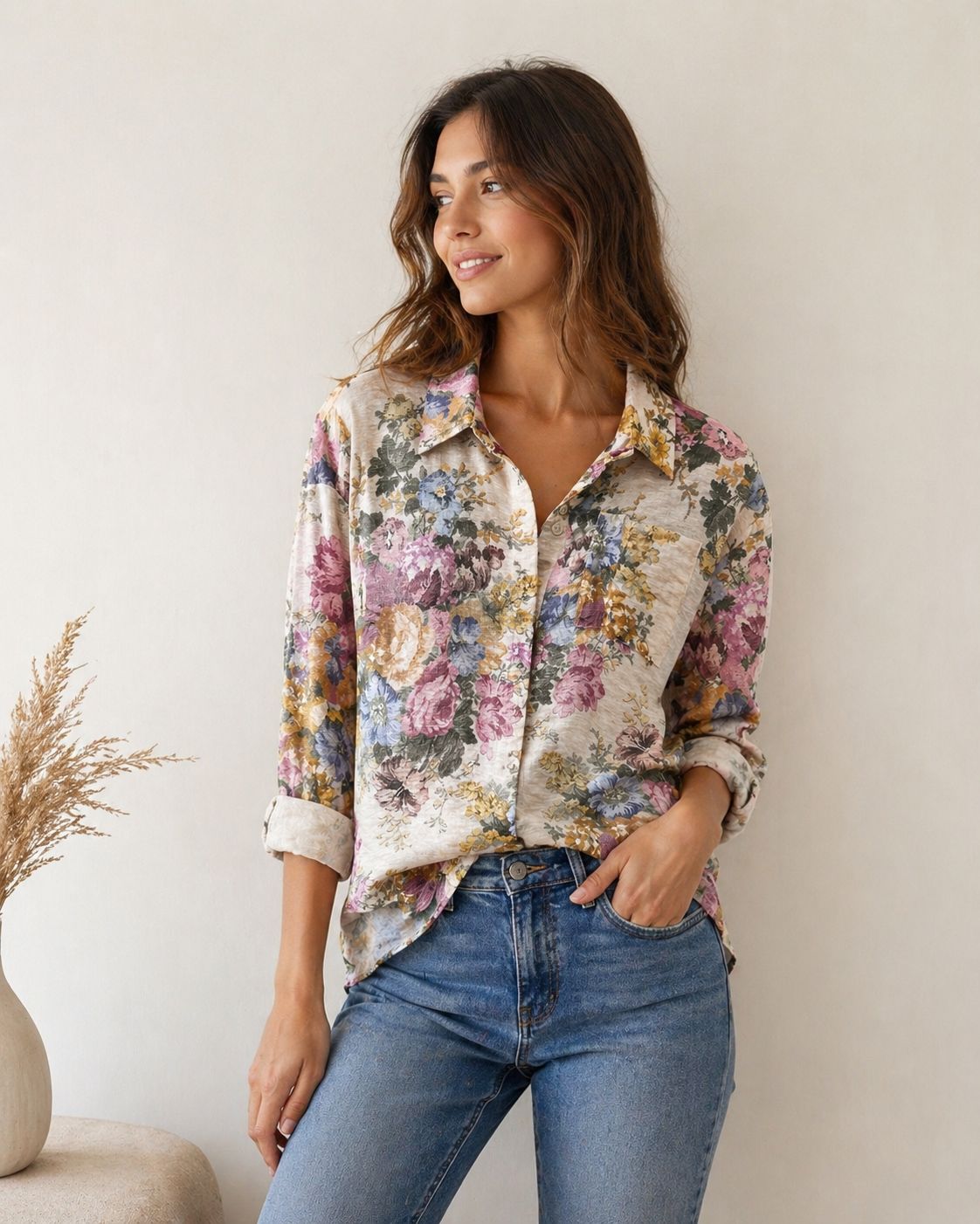 Camisa estampado floral