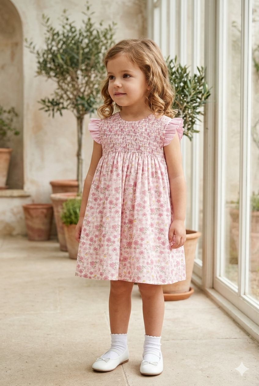 Vestido estampado flores