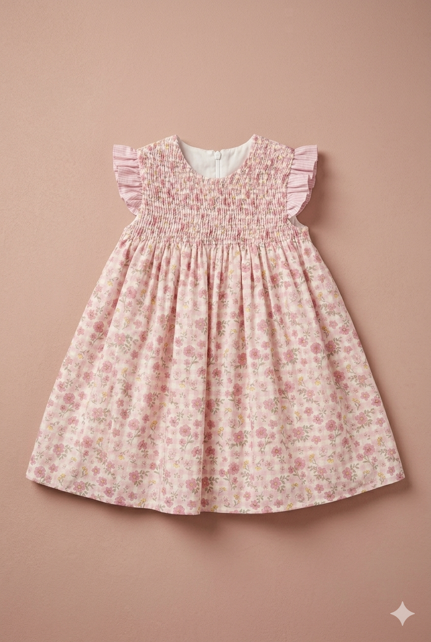 Vestido estampado flores