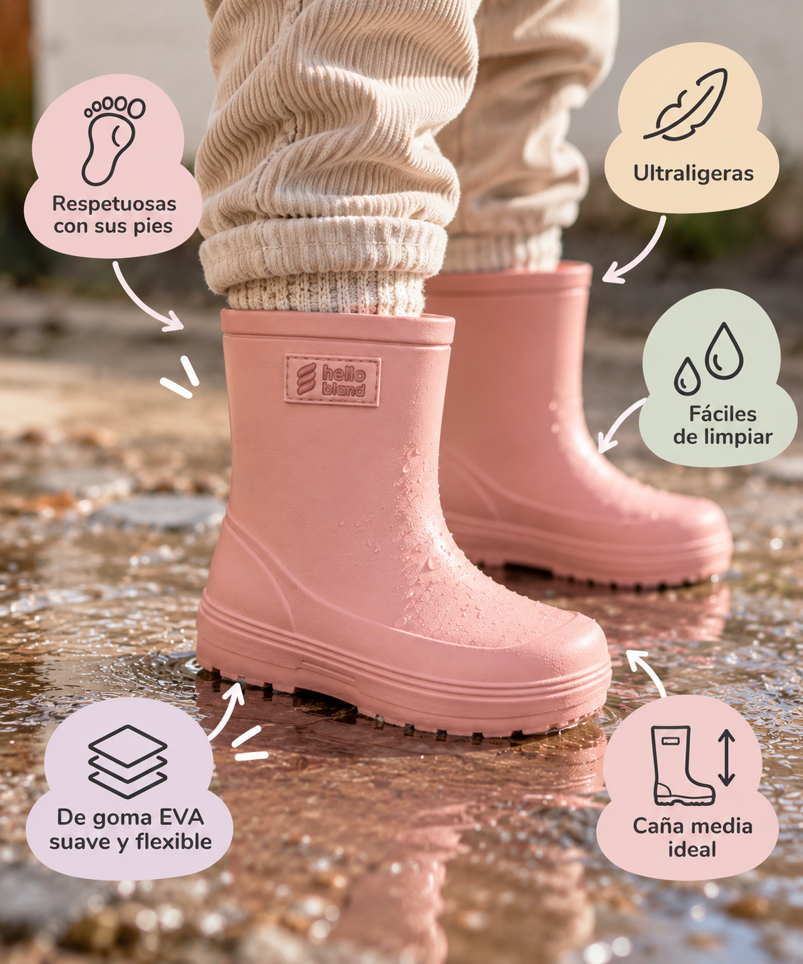 Bota de agua respetuosa hellobland