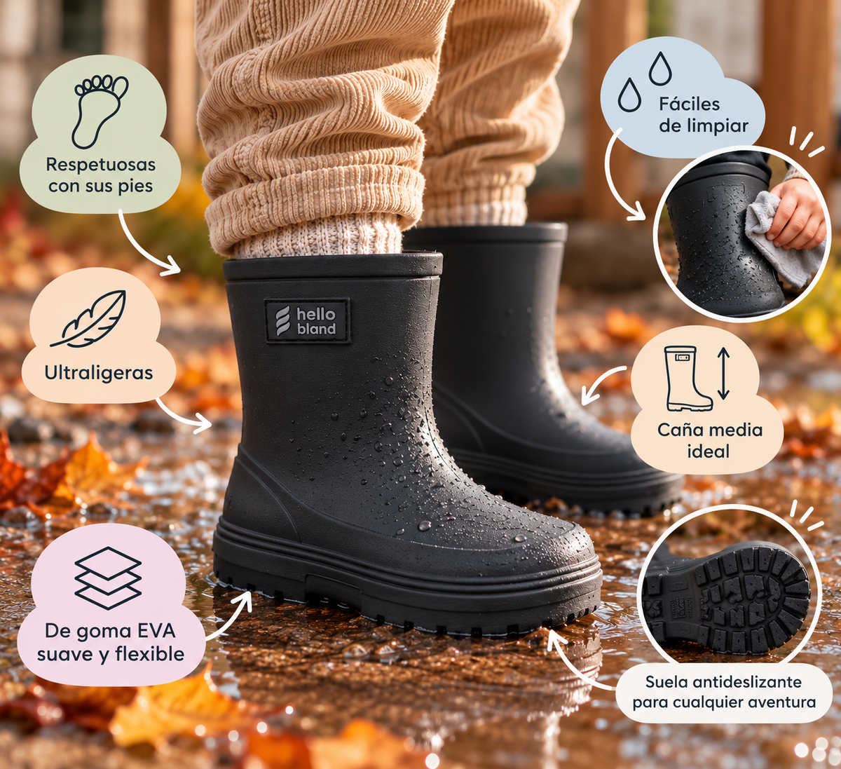 Bota de agua respetuosa hellobland