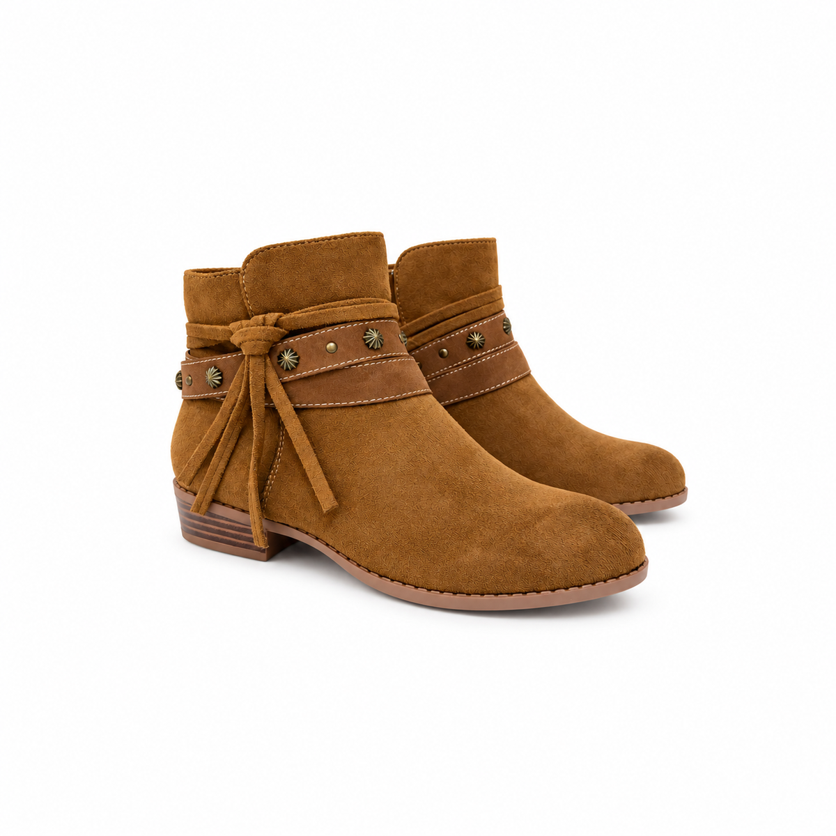 Botin campero antelina camel