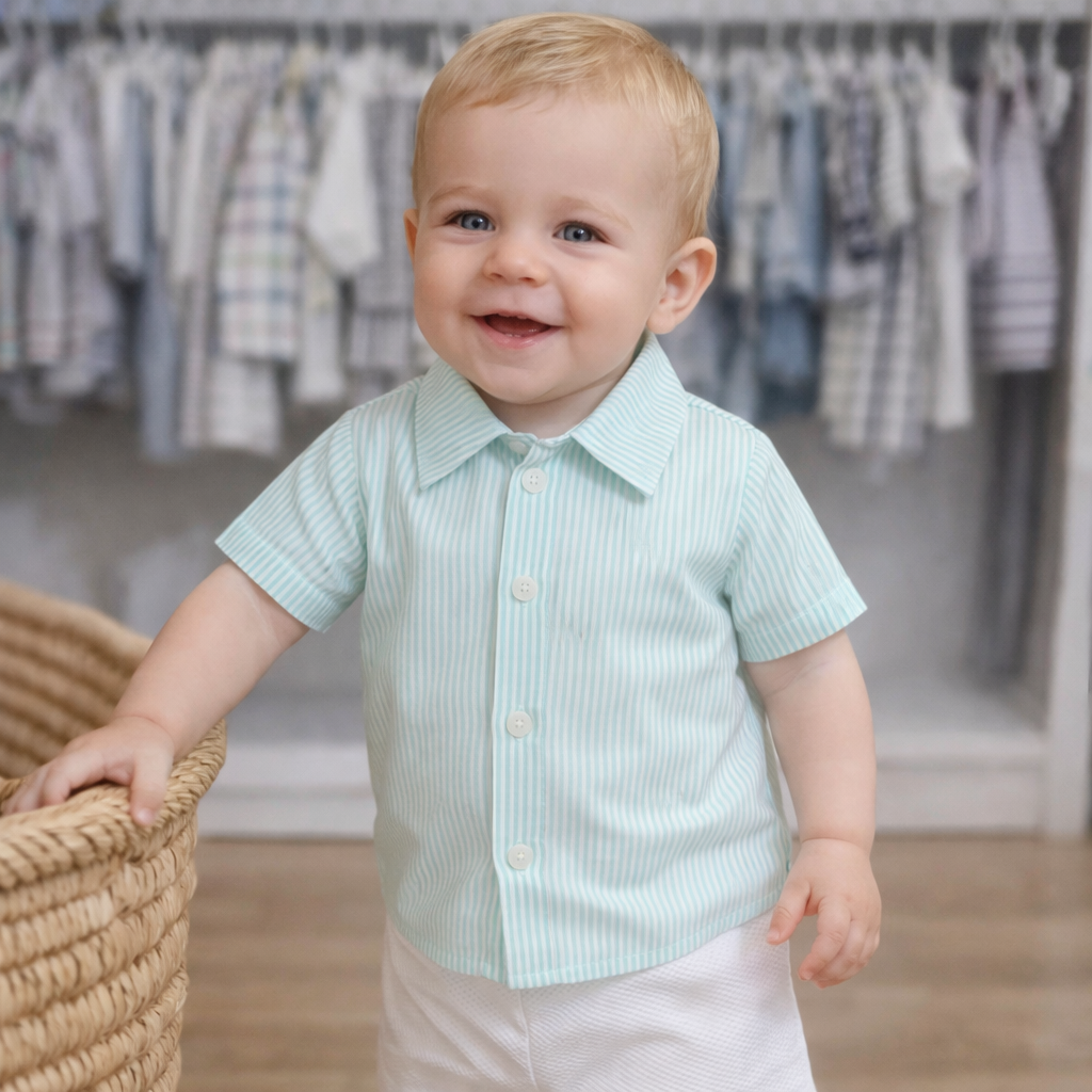Conjunto bebé camisa y pantalón Carla