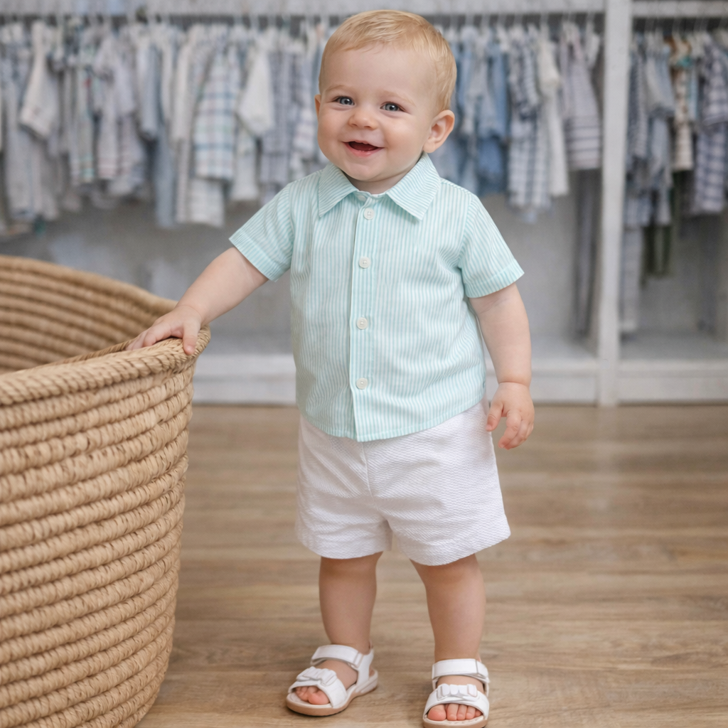 Conjunto bebé camisa y pantalón Carla
