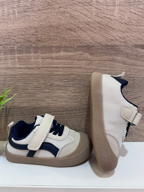 Zapatillas respetuosas azul un velcro