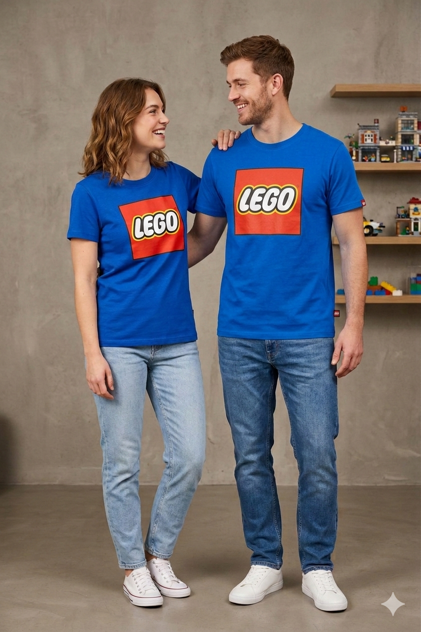 Camiseta de manga corta LEGO Azul adulto