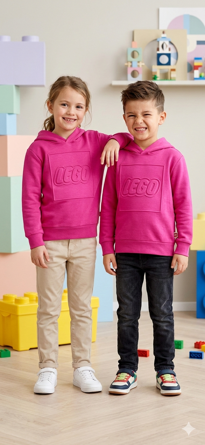 Sudadera con capucha LEGO Fucsia