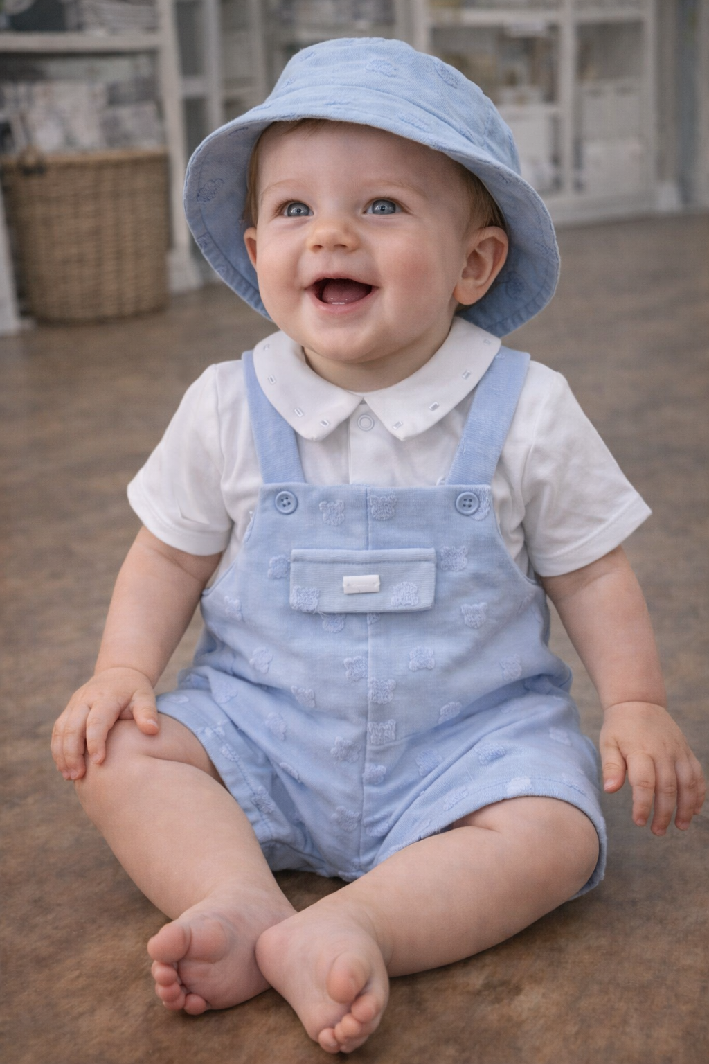 Conjunto bebé pelele con gorrito