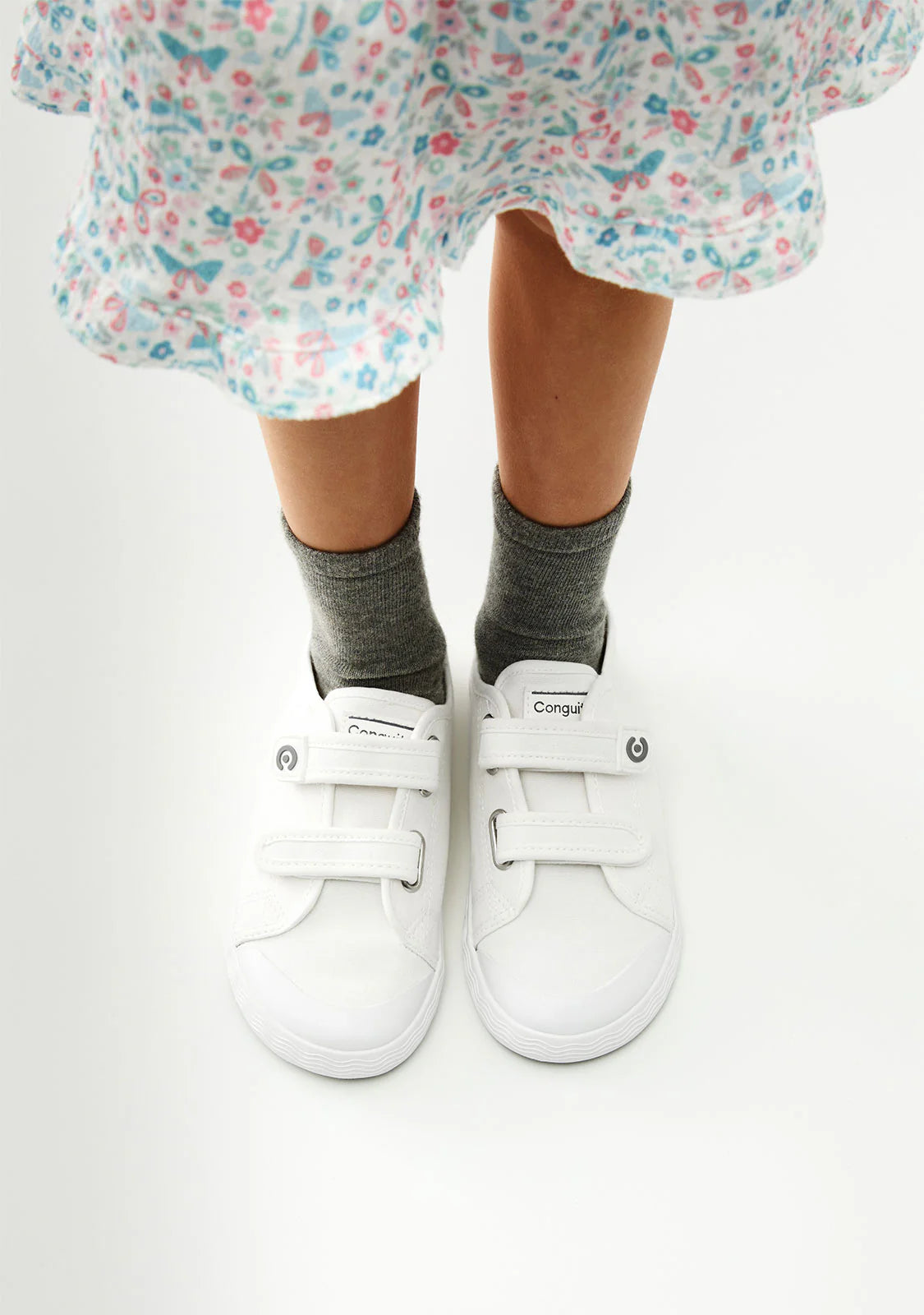 Zapatilla barefoot loneta blanca unisex