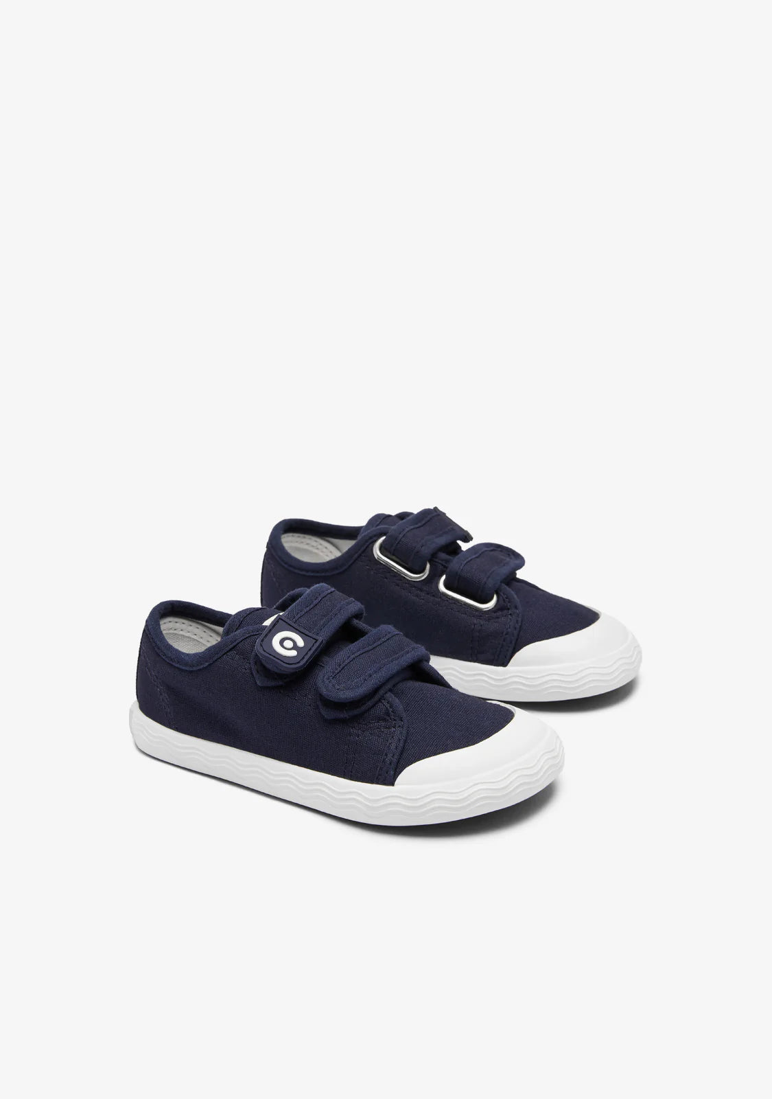 Zapatilla barefoot loneta azul