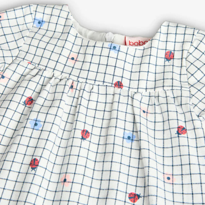Vestido Popelín Cuadros De Bebé