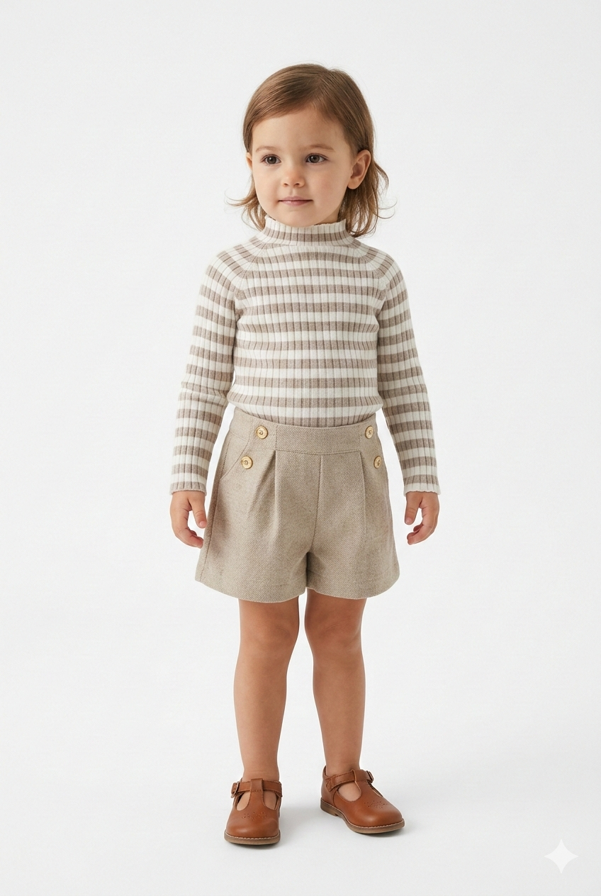 Conjunto de Punto y Short para Bebé