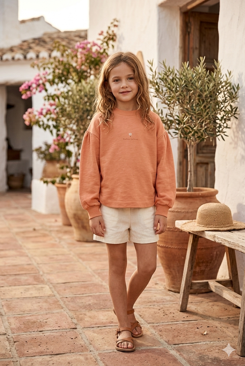 Sudadera Niña Coral