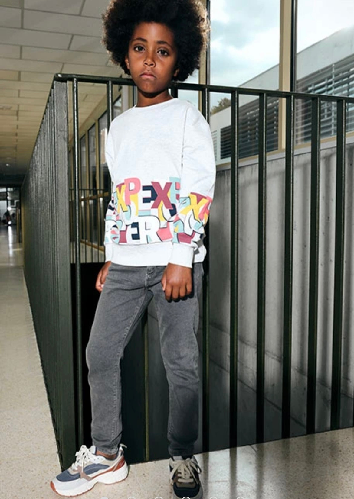 Pantalón Denim Elástico De Niño