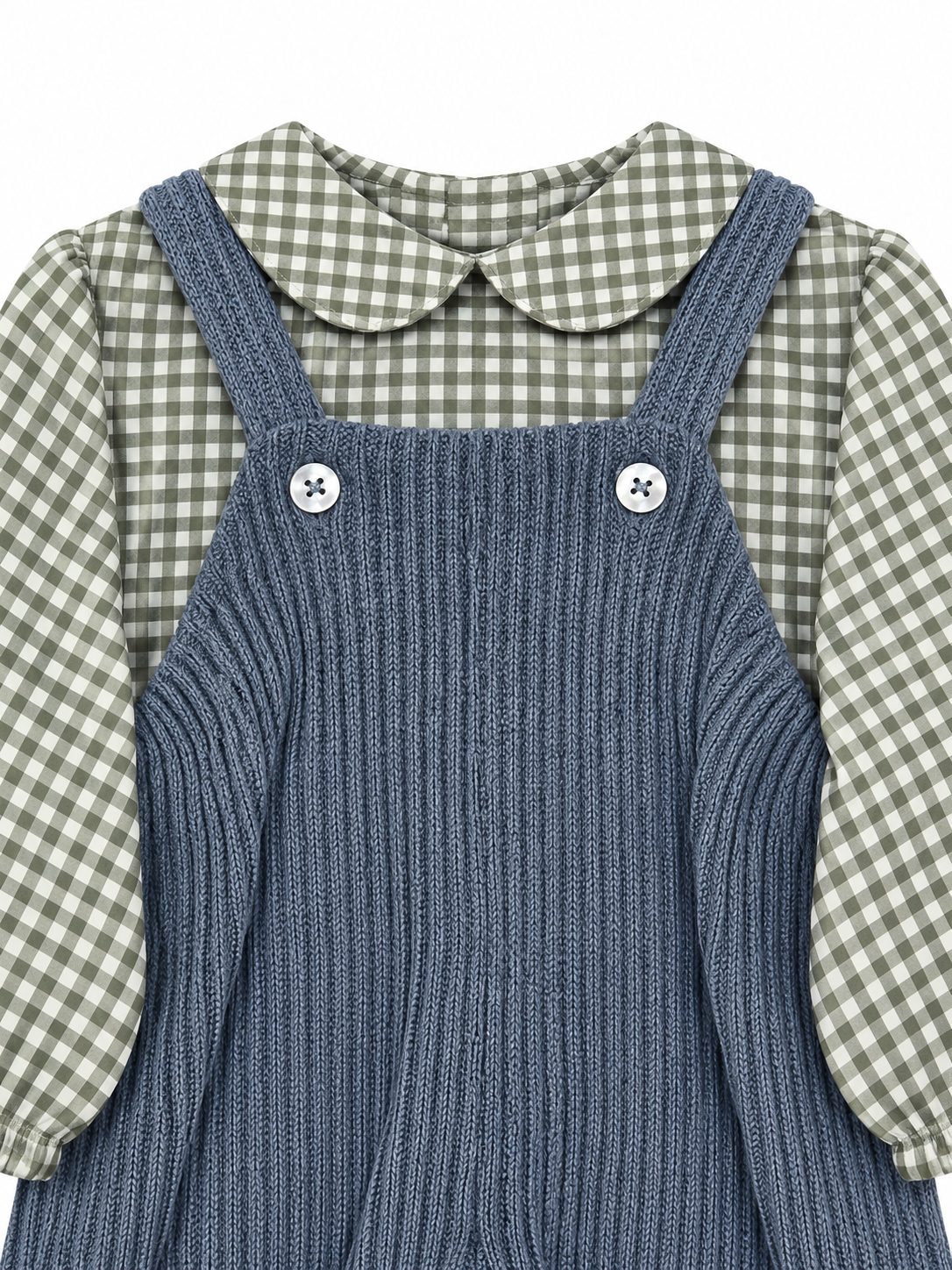 Conjunto peto bebe manga larga niño