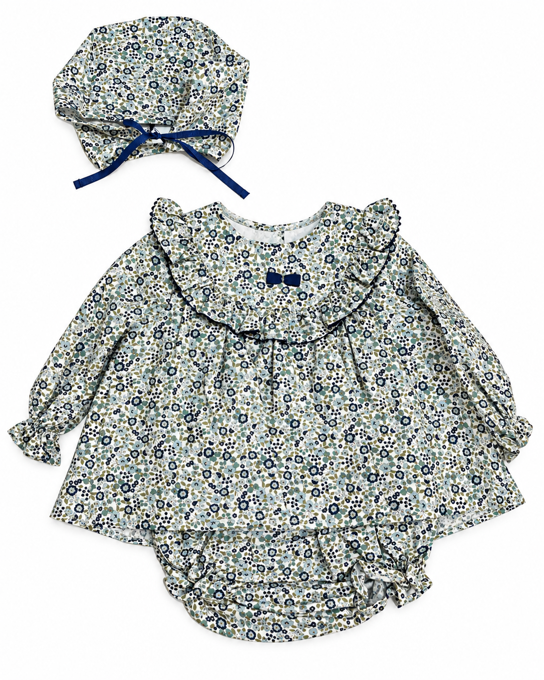 Conjunto 3 piezas niña manga larga