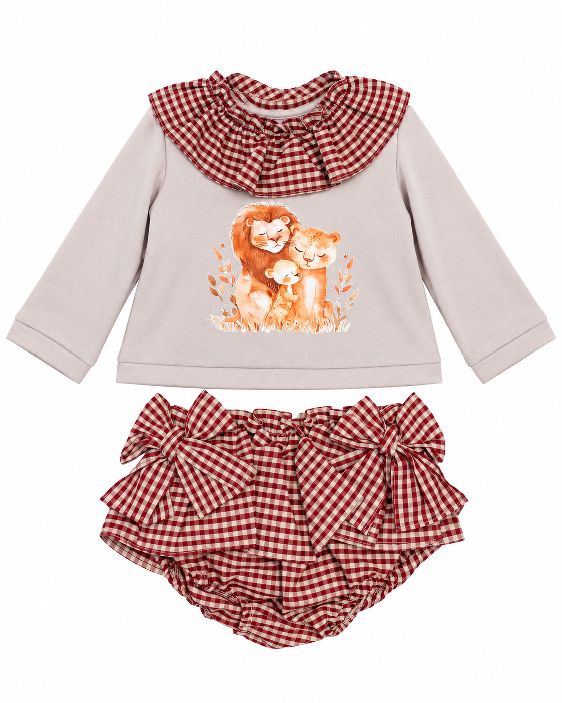 Conjunto ranita bebe niña manga larga