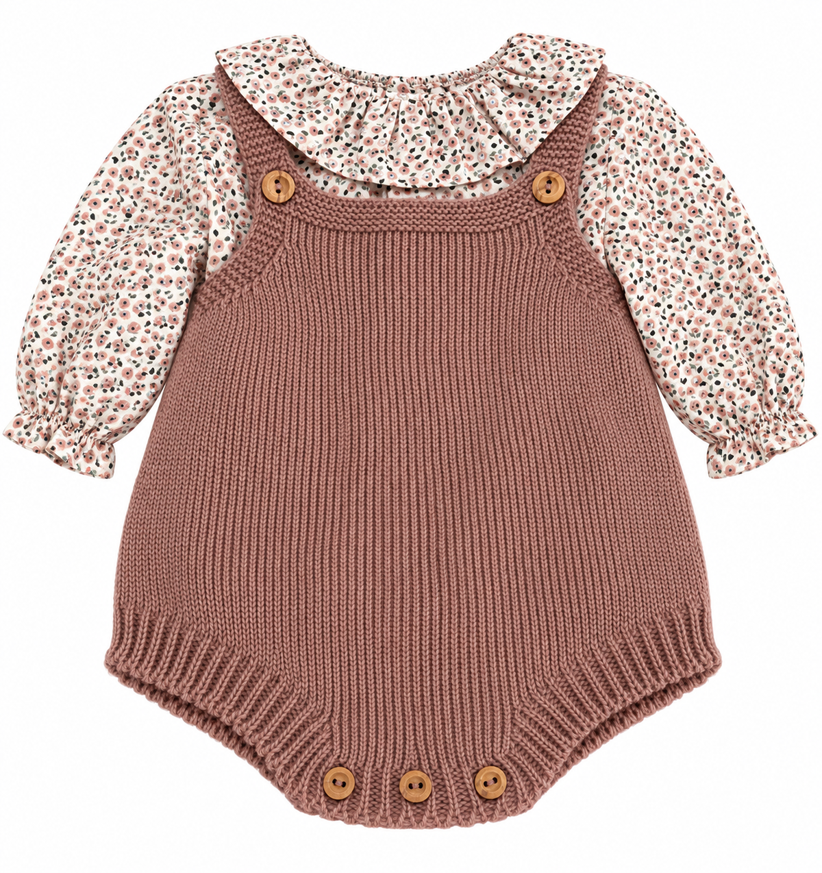 Conjunto ranita punto niña rosa