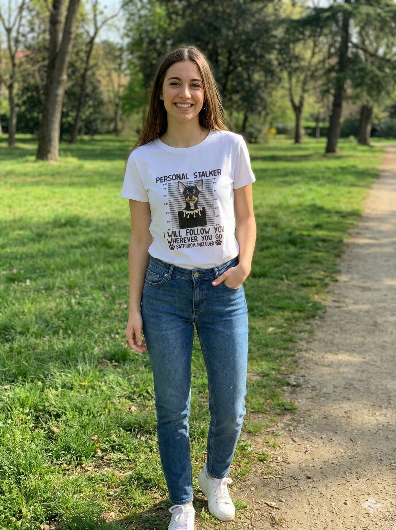 Camiseta Manga Corta con brillos