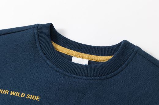 Sudadera Azul Sin Capucha