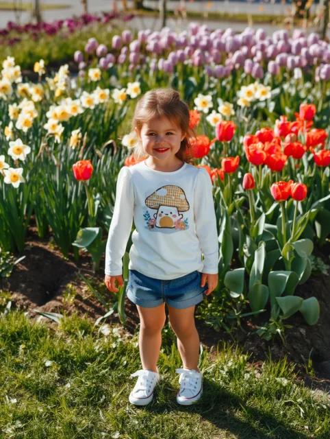 Camiseta Manga Larga Seta Estampada