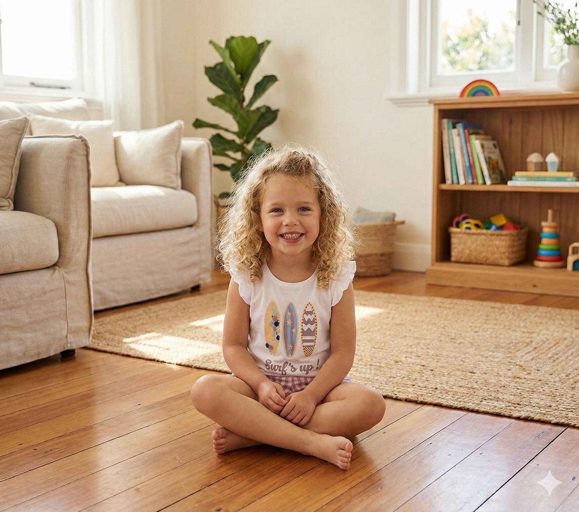 Camiseta Manga Volante Niña