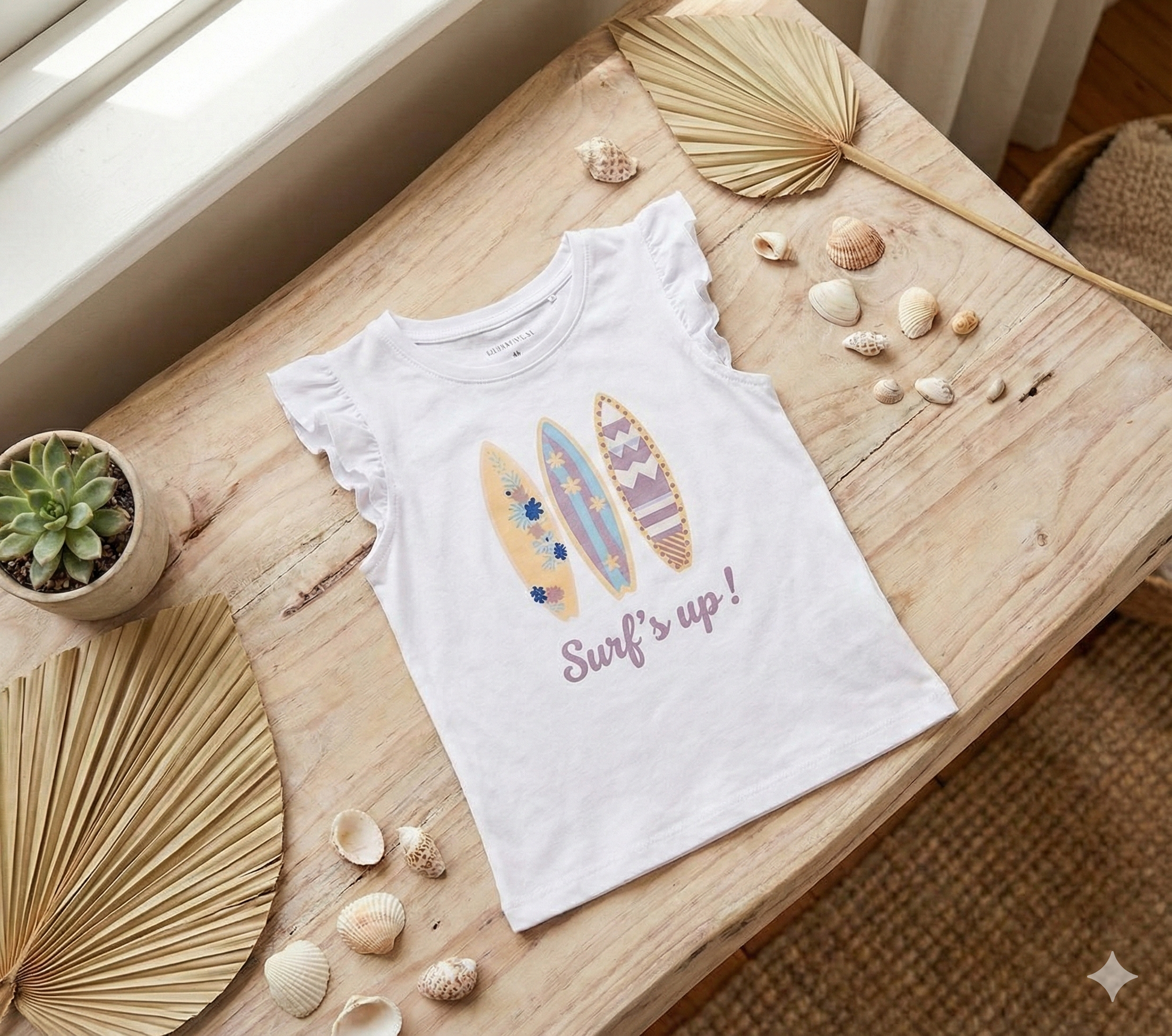 Camiseta Manga Volante Niña