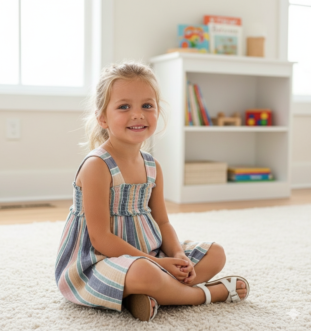 Vestido Tirantes Rayas Niña