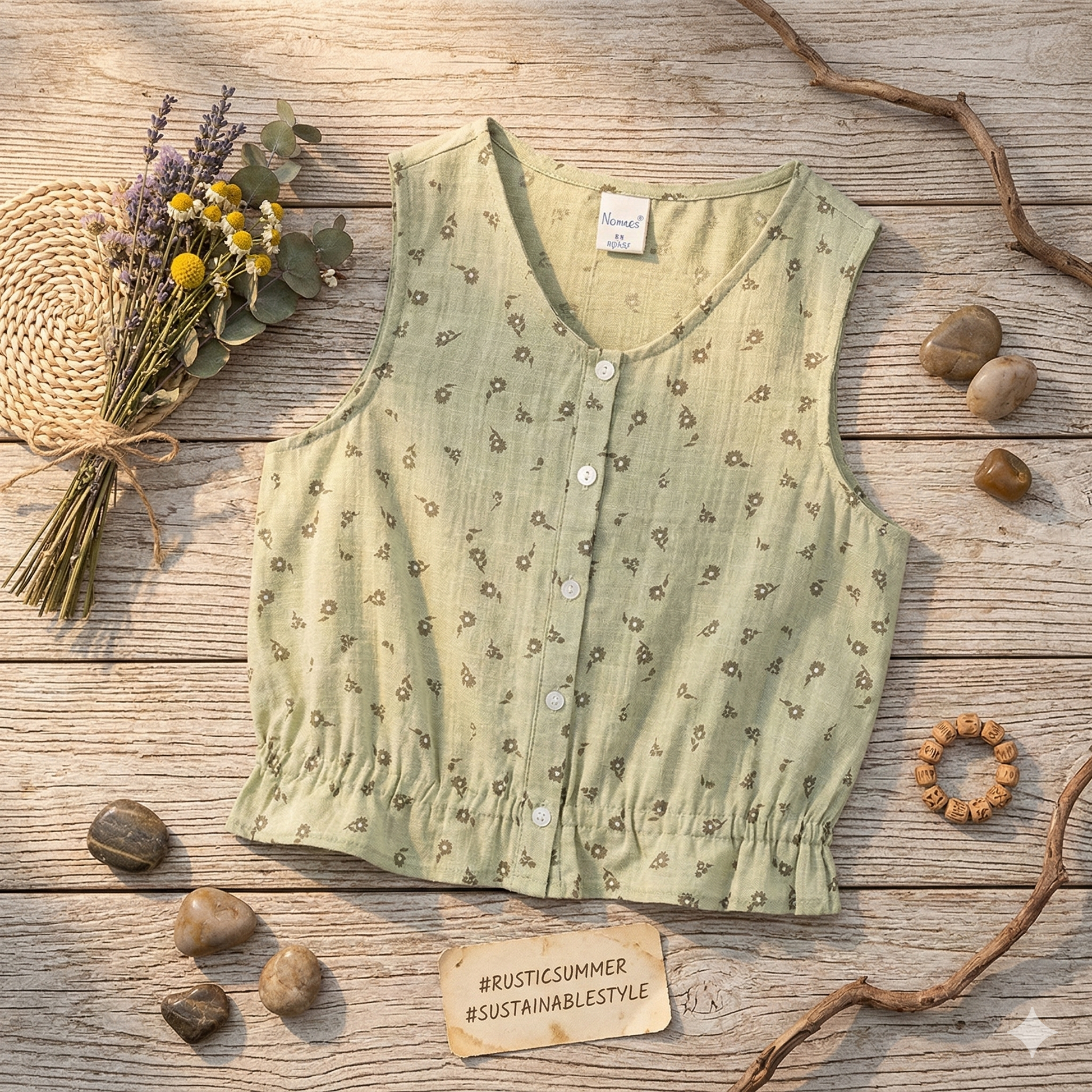 Blusa Sin Mangas de Niña