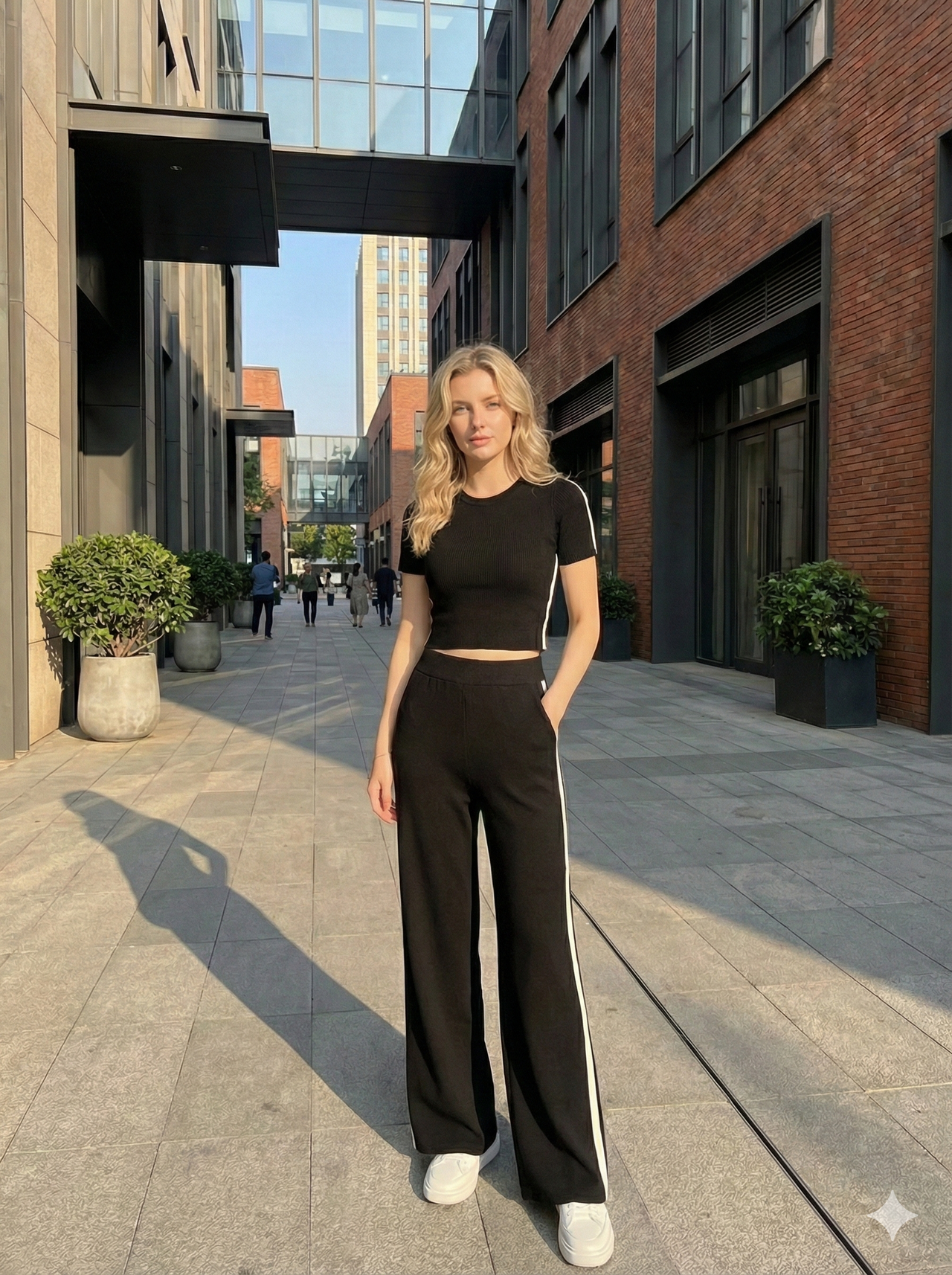 Conjunto Camiseta y Pantalón de Punto