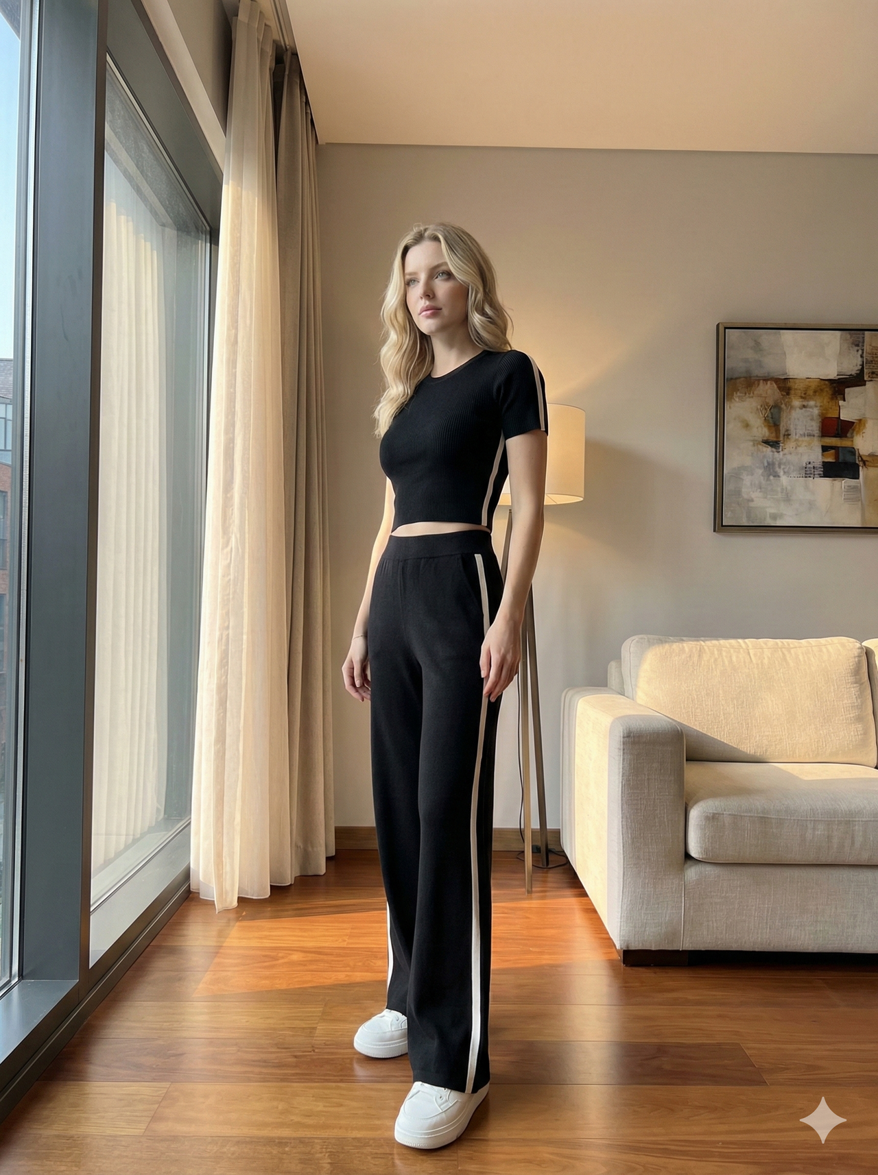 Conjunto Camiseta y Pantalón de Punto