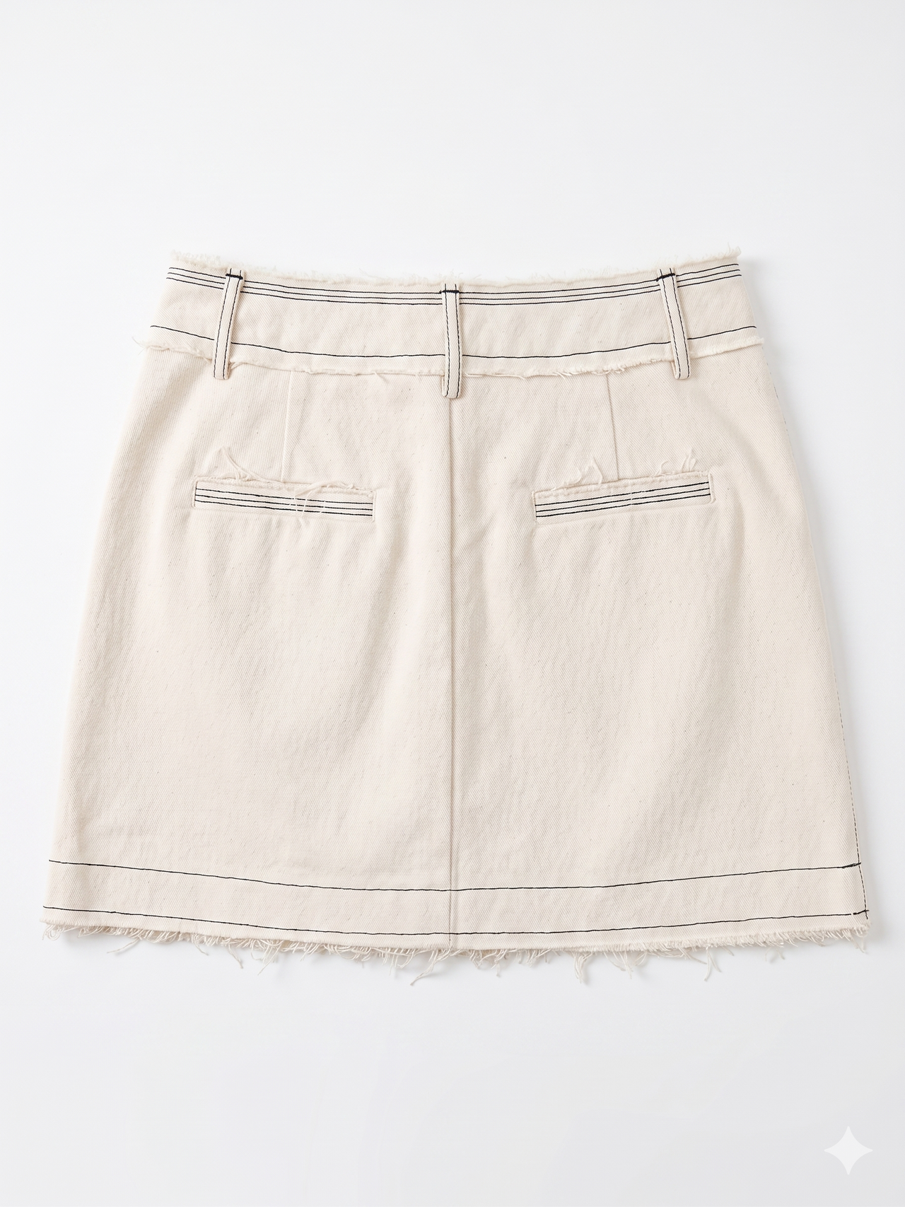 Mini falda pantalón estilo denim