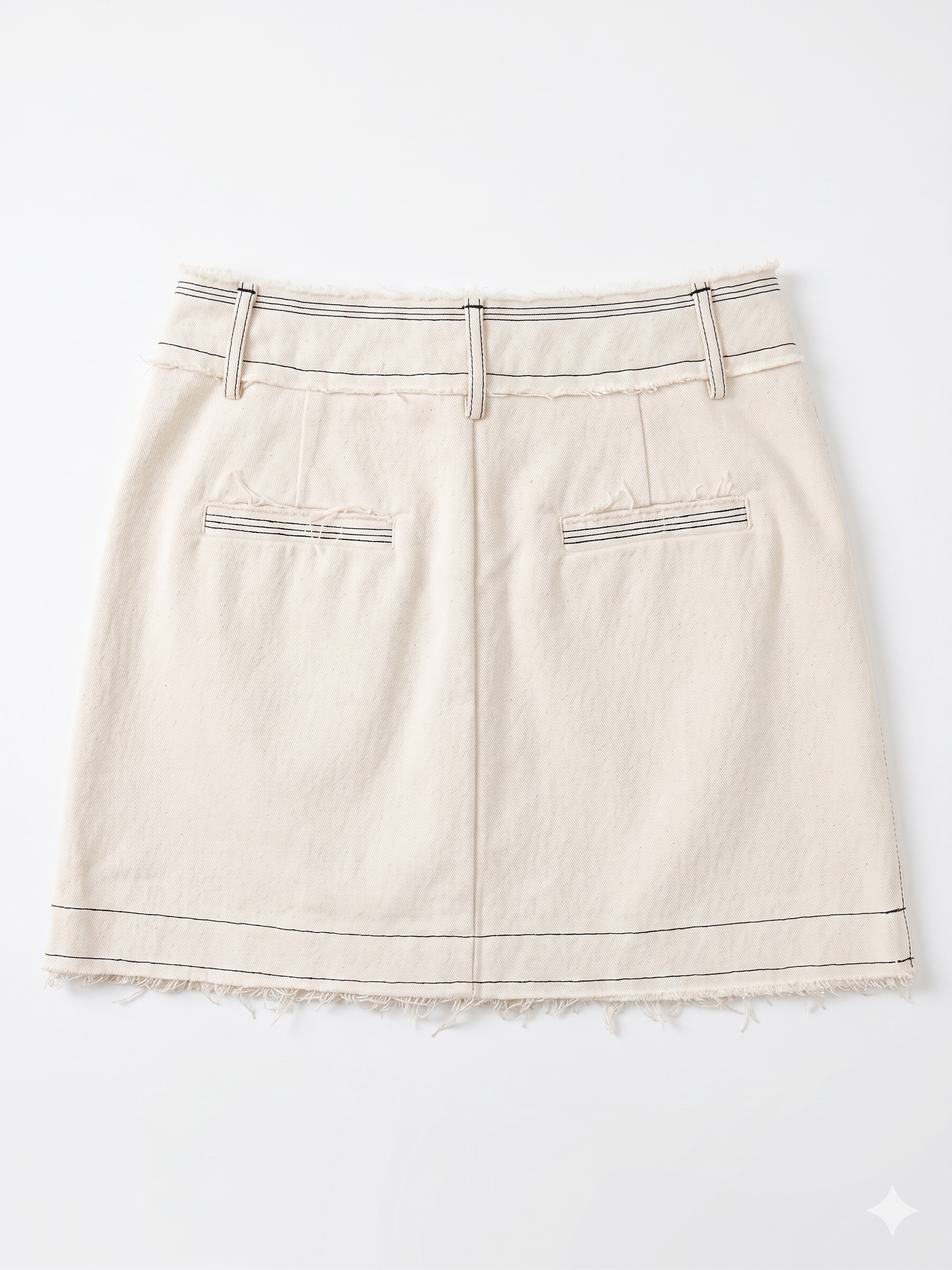 Mini falda pantalón estilo denim