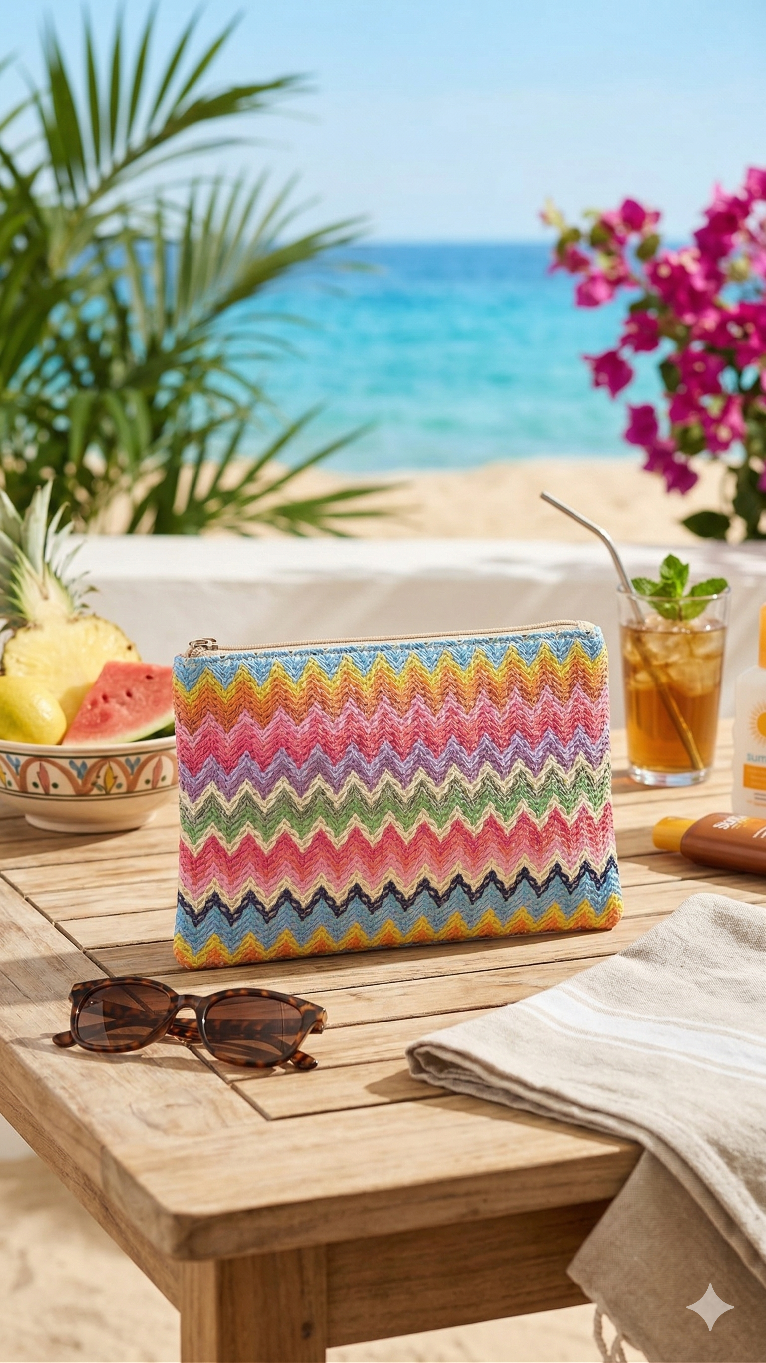 Cartera De Mano Multicolor