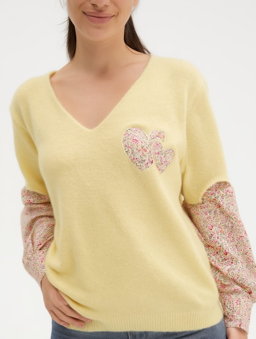 Jersey efecto camisa