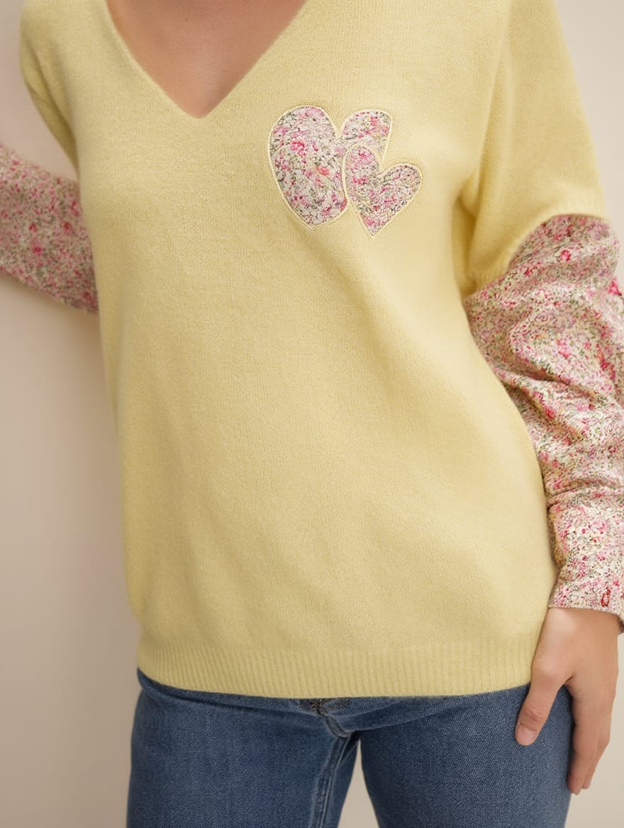 Jersey efecto camisa