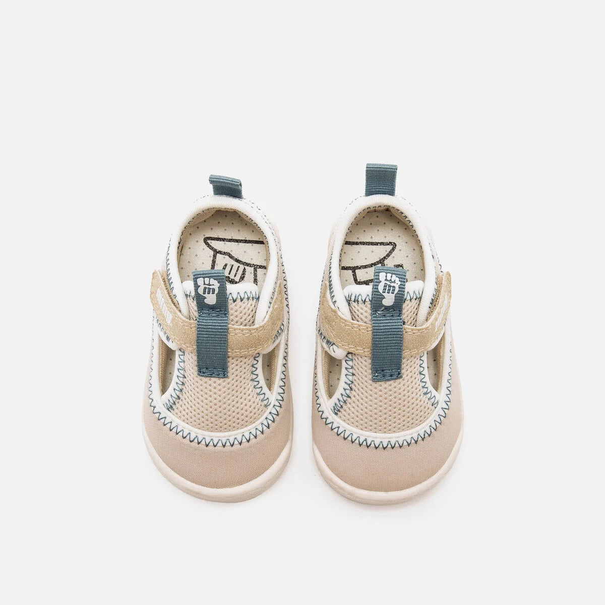 Sandalias respetuosas bebe beige