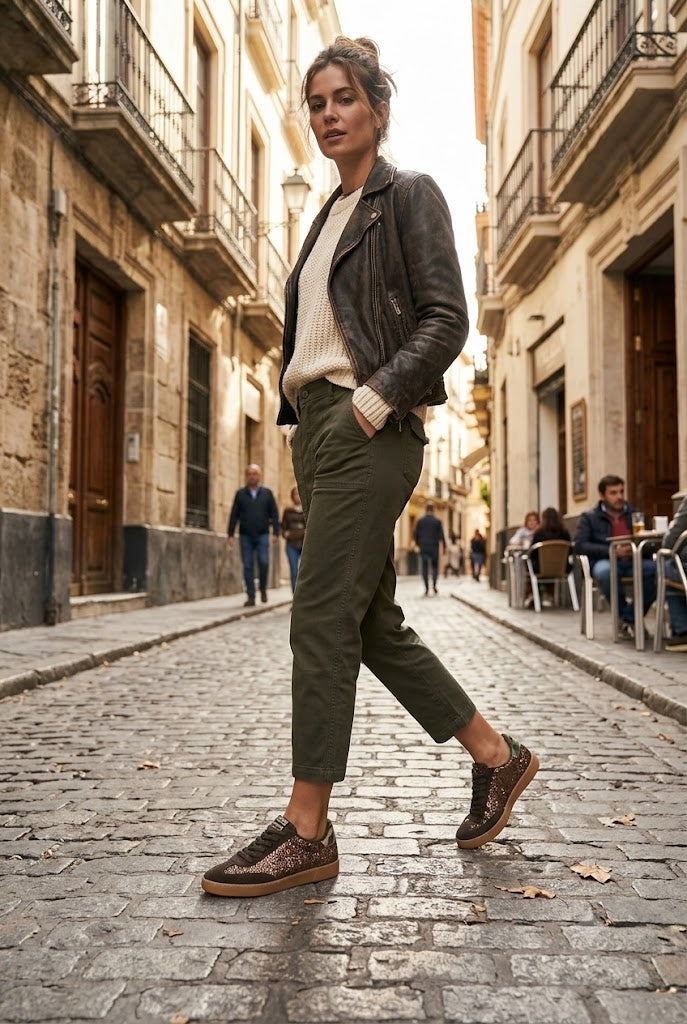 Zapatillas para mujer con suela caramelo mujer