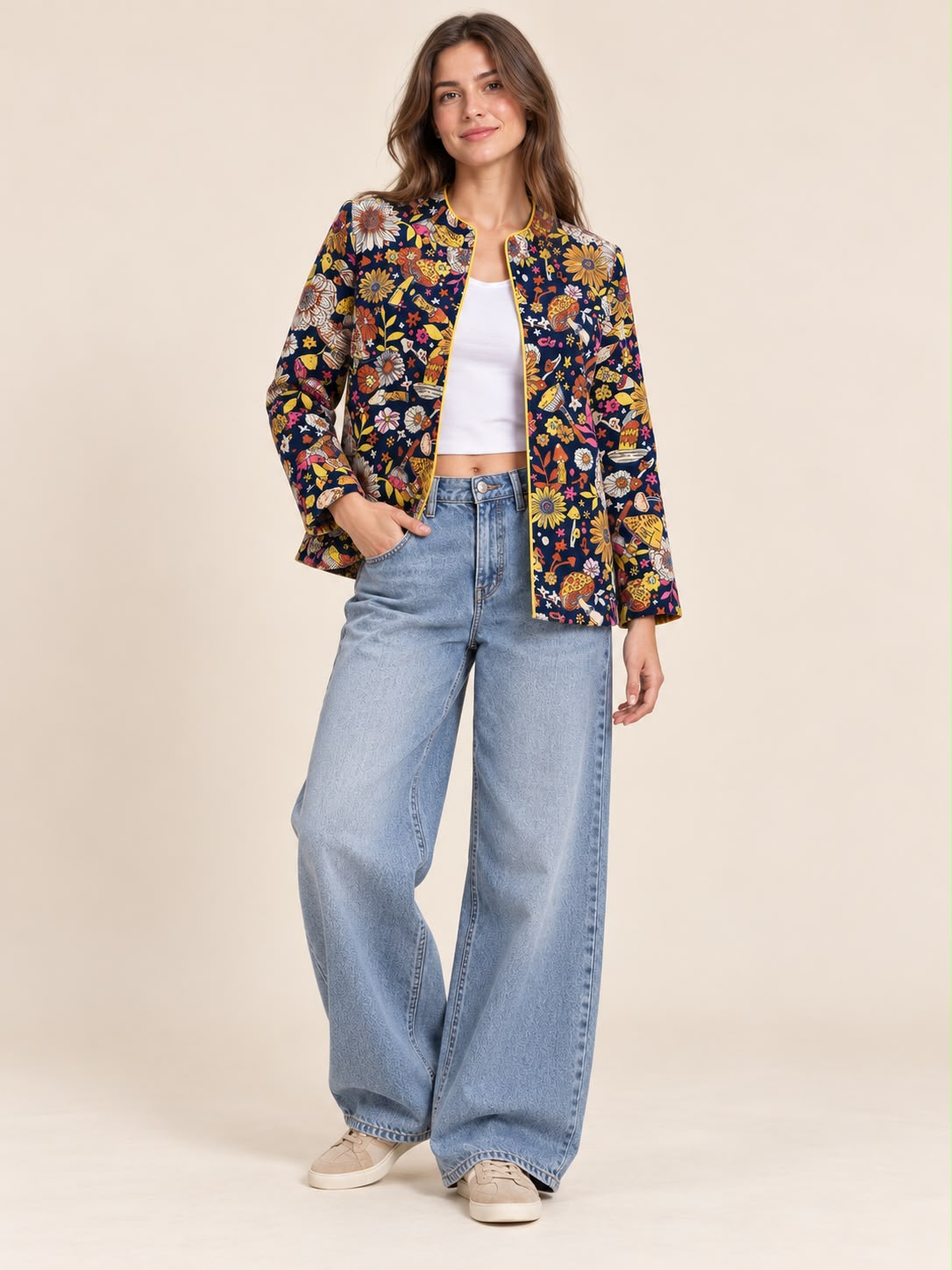 Chaqueta bordada mujer Suzani
