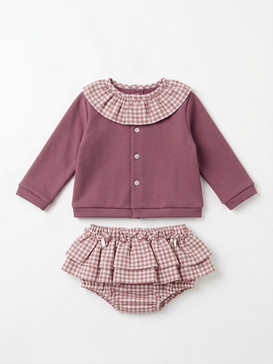 Conjunto bebé niña manga larga