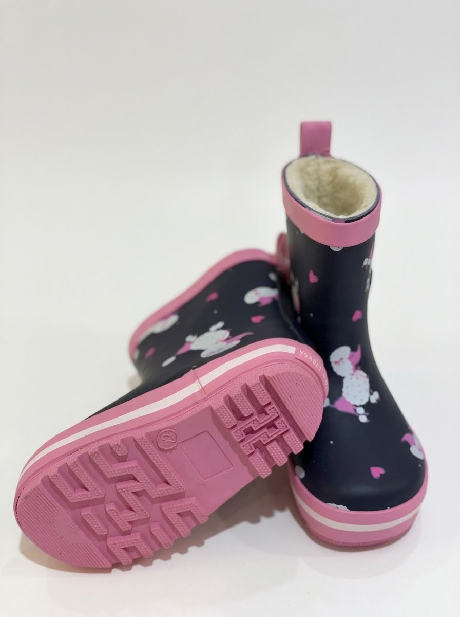 Bota de agua forro interior niña caniche