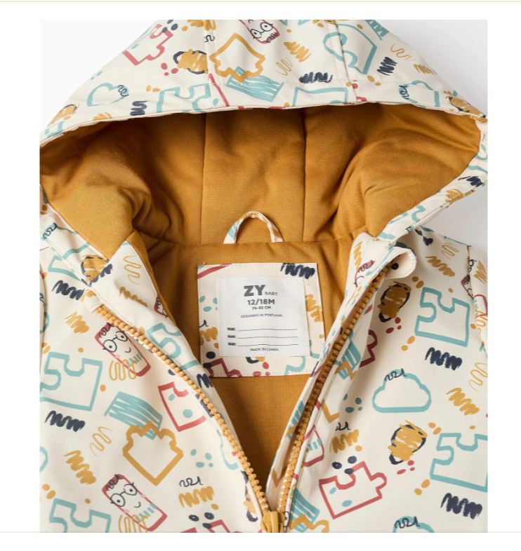 Parka engomada bebé niño