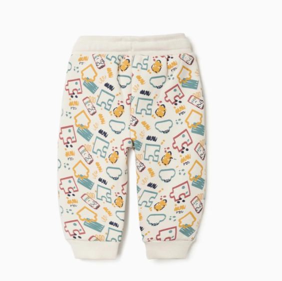 Pantalón de felpa estampado bebé niño