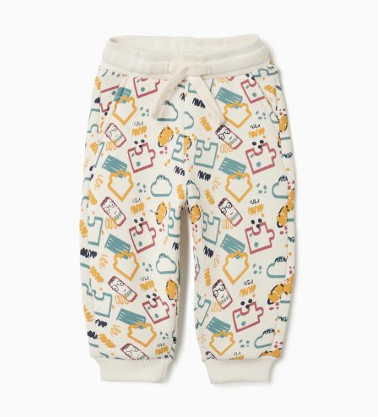 Pantalón de felpa estampado bebé niño