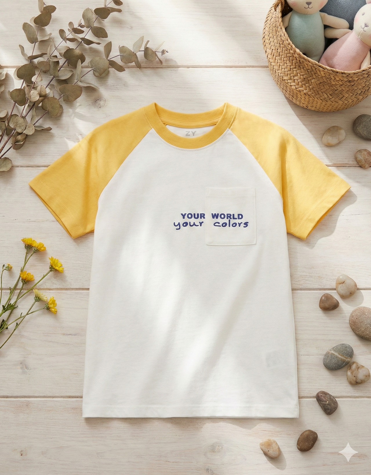 Camiseta Manga Corta Bicolor