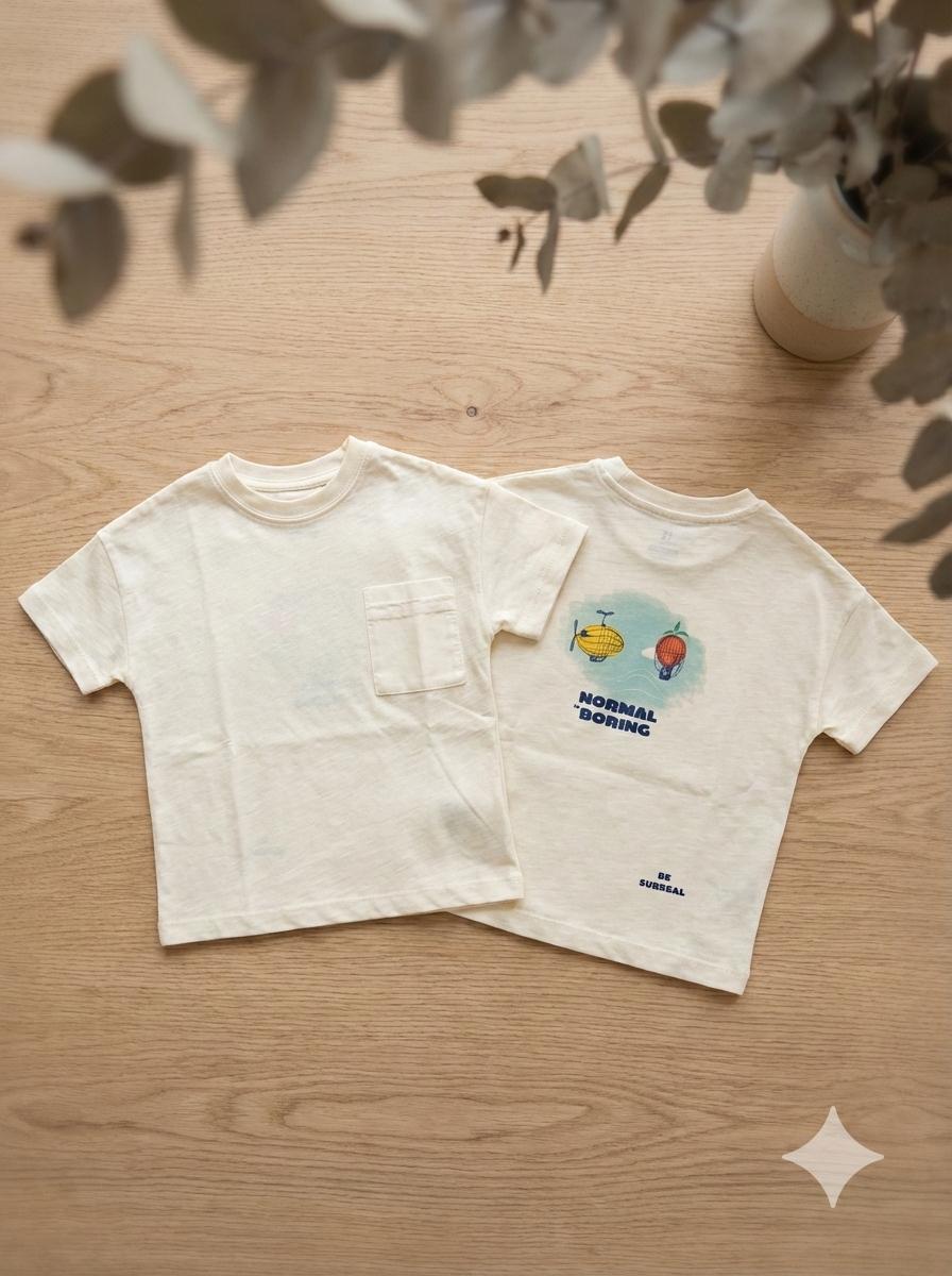 Camiseta Manga Corta Estampado Espalda