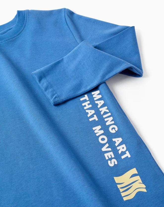 Camiseta de manga larga de punto, niño.