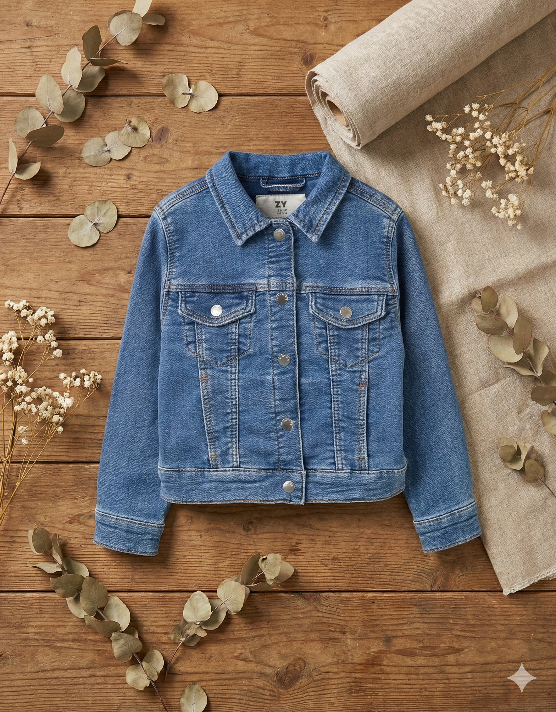 Cazadora Vaquera De Niña